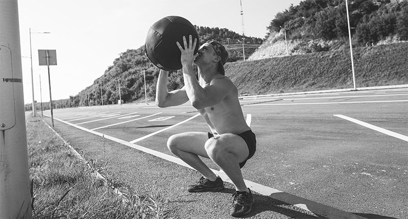 Medicine Ball Squat Throws