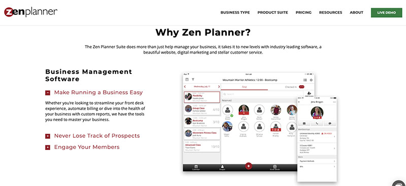 Mindbody vs Zenplanner