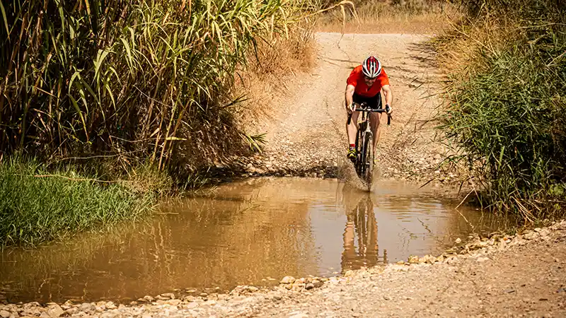 Riding a Road Bike on Dirt
